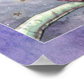 Die Eulen und der Mond Druck Poster (Ecke)