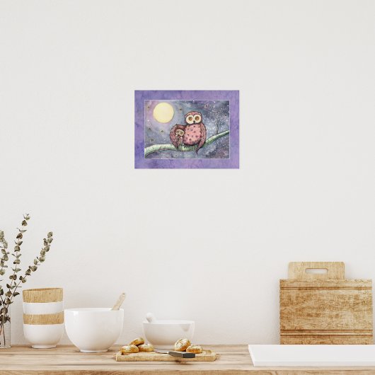 Die Eulen und der Mond Poster (Küche)