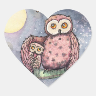Die Eulen und der Mond Stickers