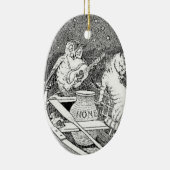 "Die Eulen-und der Pussycat-" Verzierung Keramik Ornament (Rechts)