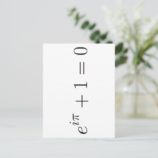 Die Euler-Formel Postkarte (Stehend Vorderseite)