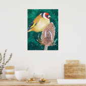 Die europäische Goldfinch Poster (Küche)