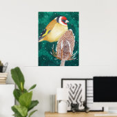 Die europäische Goldfinch Poster (Heimbüro)