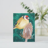 Die europäische Goldfinch Postkarte (Stehend Vorderseite)