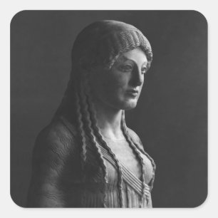 Die Euthydikos Kore Quadratischer Aufkleber