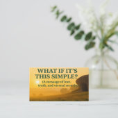 Die Evangeliekarte : Die Gnade, die Rette Visitenkarte (Stehend Vorderseite)