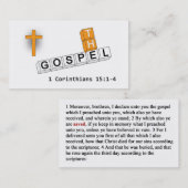 Die Evangelium-Visitenkarte Visitenkarte (Vorne/Hinten)