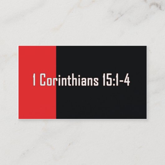 Die Evangelium-Visitenkarte Visitenkarte (Vorderseite)