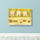 Die Evans rollen sich selbst in Bodenwanzen Leinwanddruck (Insitu (Holzboden))