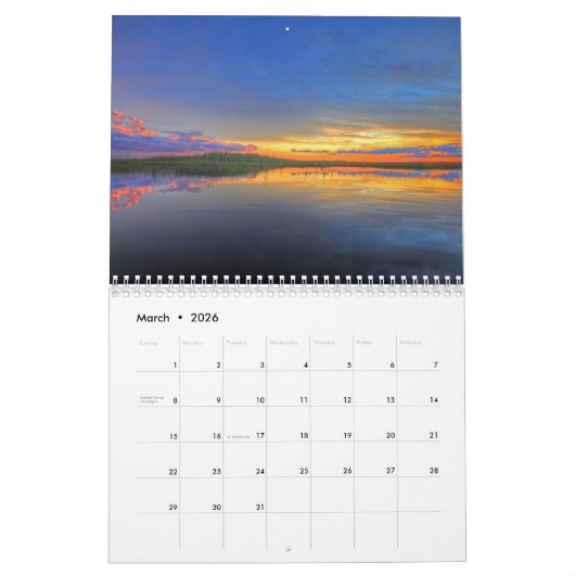 Die Everglades Kalender (Mär 2026)