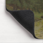 Die Evergreens durch den Wasserfall Mousepad (Ecke)