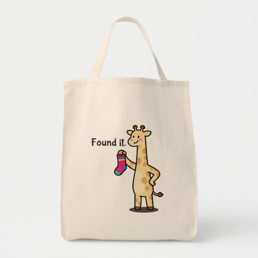 Die "Everything Finder"-Giraffe-Canvas-Tasche Tragetasche (Vorne)
