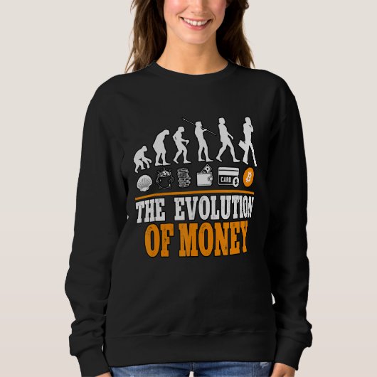 Die Evolution der Bitcoin-Blockchain von Money Cyp Sweatshirt (Vorderseite)