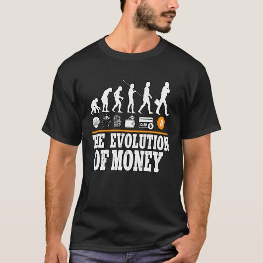 Die Evolution der Bitcoin-Blockkette mit Geld Cypt T-Shirt (Vorderseite)