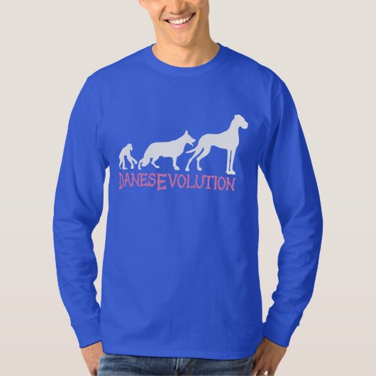 Die Evolution der Deutschen Dogge T-Shirt (Vorderseite)