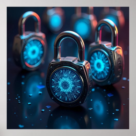 Die Evolution der High-Tech-Security-KI Poster (Vorne)