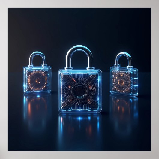 Die Evolution der High-Tech-Security-KI Poster (Vorne)