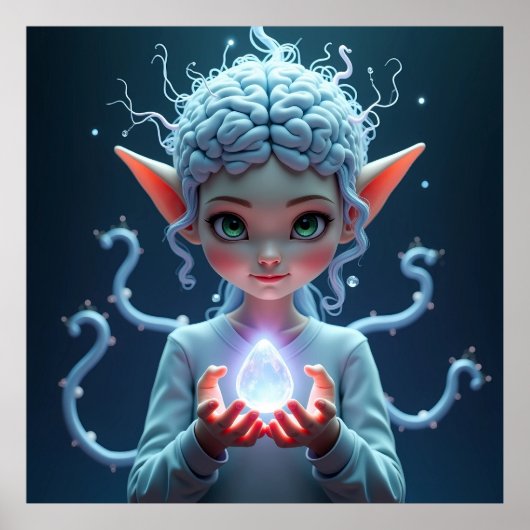 Die Evolution der Intelligenz-KI Poster (Vorne)