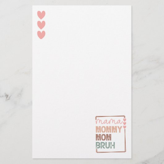 Die Evolution der Mama: Von Mama bis Bruh Briefpapier (Vorderseite)