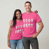 Die Evolution der Torwartmaske Freunde T-Shirt (Unisex)