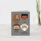 Die Evolution des angesagten - Hippie - angesagten Karte (Vorderseite)