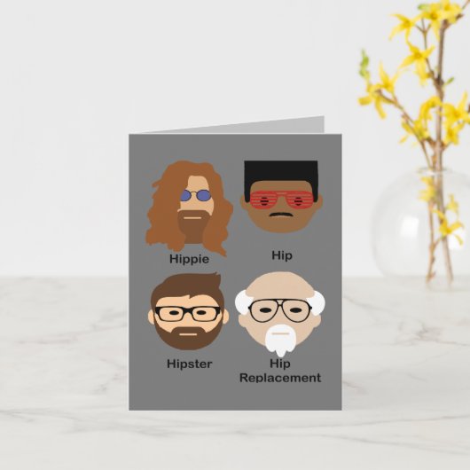 Die Evolution des angesagten - Hippie - angesagten Karte (Gelbe Blume)