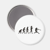 Die Evolution des Baseballbatters Magnet (Vorderseite/Rückseite)