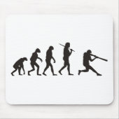 Die Evolution des Baseballbatters Mousepad (Vorne)