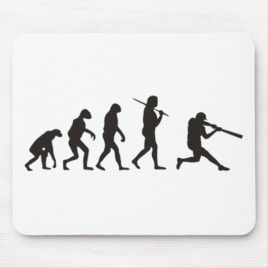 Die Evolution des Baseballbatters Mousepad (Vorne)