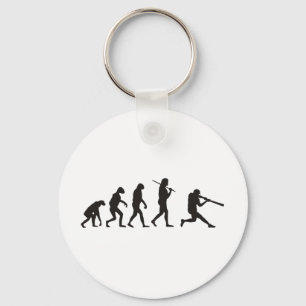 Die Evolution des Baseballbatters Schlüsselanhänger