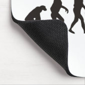 Die Evolution des Baseballpitchers Mousepad (Ecke)