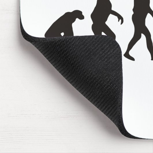Die Evolution des Baseballpitchers Mousepad (Ecke)