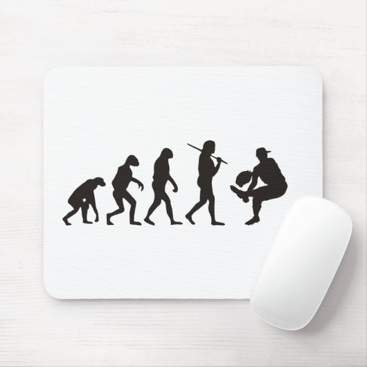 Die Evolution des Baseballpitchers Mousepad (Mit Mouse)