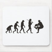 Die Evolution des Baseballpitchers Mousepad (Vorne)