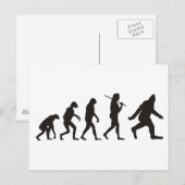 Die Evolution des Bigfoot Postkarte (Vorne/Hinten)