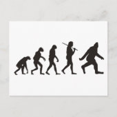 Die Evolution des Bigfoot Postkarte (Vorderseite)