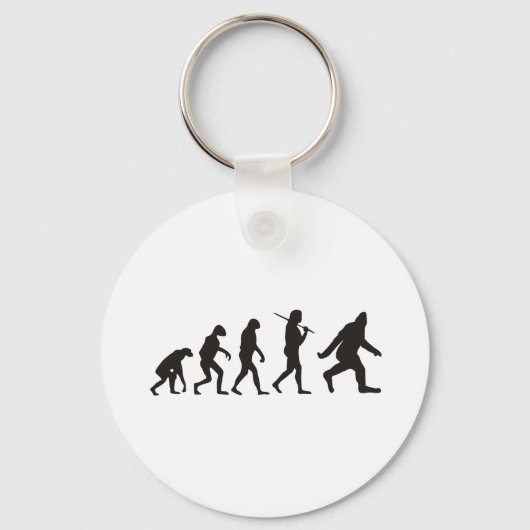 Die Evolution des Bigfoot Schlüsselanhänger (Vorderseite)