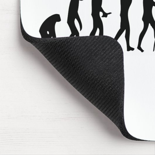Die Evolution des Commodification des Mannes Mousepad (Ecke)