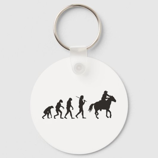 Die Evolution des Cowboy Schlüsselanhänger (Vorderseite)