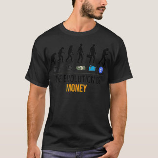 Die Evolution des Geldes ETH Ethereum Krypto Krypt T-Shirt