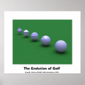 Die Evolution des Golfsports Poster (Vorne)