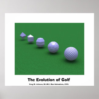 Die Evolution des Golfsports Poster