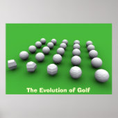 Die Evolution des Golfsports Poster (Vorne)