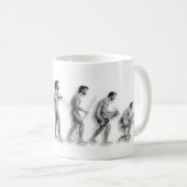 Die Evolution des Mannes verbessert Kaffeetasse (VorderseiteRechts)