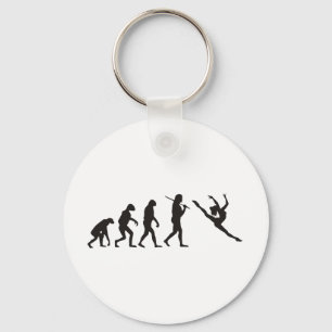 Die Evolution des Tänzers Schlüsselanhänger