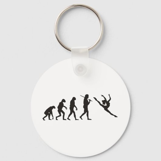 Die Evolution des Tänzers Schlüsselanhänger (Vorderseite)