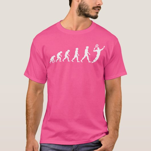 Die Evolution des Tennismanns T-Shirt (Vorderseite)