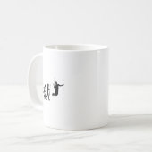 Die Evolution eines Badminton-Spielers - Funny Kaffeetasse (Vorderseite Links)
