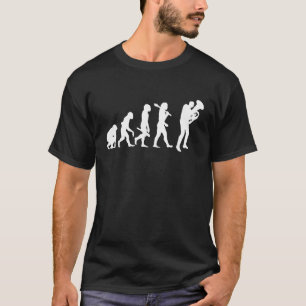 Die Evolution eines Tubaspielers Tubisten T-Shirt