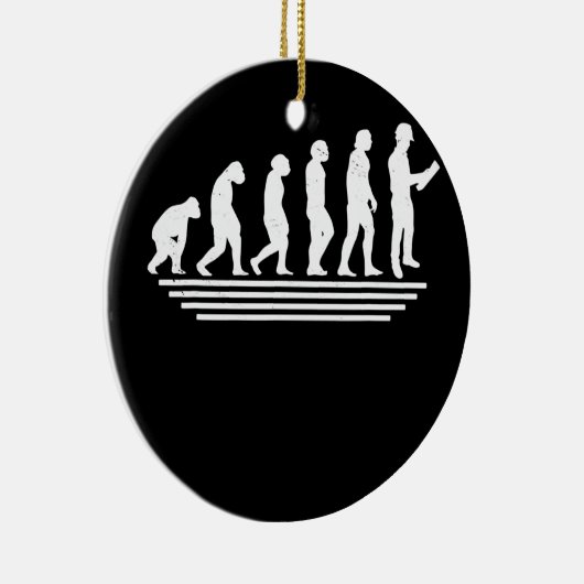 Die Evolution eines Zivilen technischen Funny Zivi Keramik Ornament (Rechts)